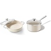 image:imageRedchef Ceramic Stock Pot and Sauce Pan PTFE amp PFOA Free Oven amp Dishwasher Safe Compatible with All StovetopsBeige