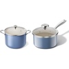 image:imageRedchef Ceramic Stock Pot and Saucepan with Lids Nonstick Cooking Pot Set for All Stovetops StayCool Handles Even Heating Oven and Dishwasher Safe PFOA and PTFE Free Blue