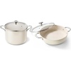 image:imageRedchef Ceramic Stock Pot with Lid Nonstick Soup amp Pasta Pot for All Stoves Even Heating StayCool Handles OvenDishwasher Safe PFOA amp PFAS Free Beige