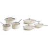 image:imageRedchef Cooking Pot Set Induction 5Qt Saucepan Set 2535Qt 8 95 11 Frying Pan Set with Tempered Glass Lids StayCool Handles OvenDishwasher Safe PTFE PFAS Free Beige