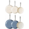 image:imageRedchef Non Stick Ceramic Frying Pan Set Non Toxic Ceramic Pans for Cooking 8 95 11 Skillet Set No PFAS amp PTFE amp PFOA with Stainless Steel Handle Dishwasher amp Oven Saf
