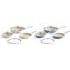 image:imageRedchef Nonstick 12Piece Fry Pan Set 8 95 and 11 Inch Frying Pans with Tempered Glass Lids StayCool Handles Dishwasher amp Oven Safe Induction Safe Compatible with All Cooktops beige blue