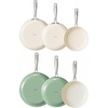 image:imageRedchef Nonstick Frying Pans Set Ceramic Pan Skillet Non Toxic Pans for Cooking 8 95 11 Ceramic Frying Pan Set PFAS amp PTFE amp PFOA Free with Stay Cool Handle Dishwasher amp Oven Safe