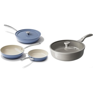 image:imageRedchef Ceramic Frying Pans 4Piece Non Stick Frying Pans 8 95 11 Nonstick Deep Saute Pan for All Stovetops 52Qt 12 Fast Even Heating Oven Safe