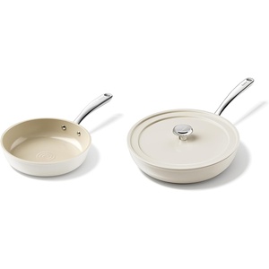 image:imageRedchef Ceramic Non Stick Egg Pans 8 Non Toxic Frying Pan Skillet11 inch Cooking Pan with Lid amp Stay Cool Handle for Induction PTFE amp PFAS amp PFOA Free DishwasherOven Safe