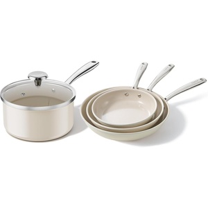 image:imageRedchef Ceramic Sauce Pan with Lid 25QT3PCS Frying Pan Nonstick Cooking Pot with StayCool Handle Kitchen Non Toxic Soup Pot PTFE amp PFOA Free Oven Dishwasher Safe Compatible All Stovetops