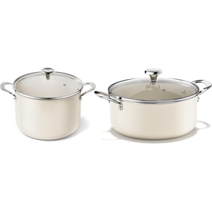 image:imageRedchef Ceramic Stock Pot with Lid Nonstick Soup amp Pasta Pot for Family Cooking Even Heating StayCool Handles InductionOvenDishwasher Safe PFOA amp PFAS Free Beige