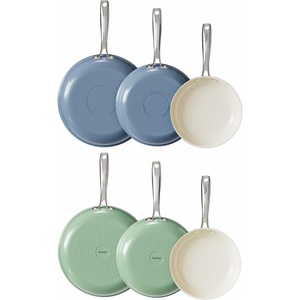 image:imageRedchef Frying Pans Nonstick Set Non Toxic Ceramic Pans for Cooking 8 95 11 Skillet Set No PFAS amp PTFE amp PFOA with Stainless Steel Handle Dishwasher amp Oven Saf