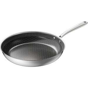image:imageRedchef Hybrid Ceramic Frying Pan with StayCool Handle Dishwasher amp Oven Safe Induction Compatible TriPly Stainless Steel amp Aluminum All Cooktops 8inch8inch