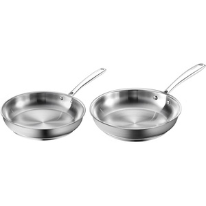 image:imageRedchef Stainless Steel Frying Pan NonToxic Uncoated Skillet for Cooking Induction Compatible Omelet Pan with HeavyGauge Bonded Base Oven amp Dishwasher Safe Egg Pan9511