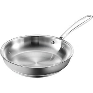image:imageRedchef Stainless Steel Frying Pan Set Induction Kitchen Cookware Set NonToxic Uncoated Skillets for Searing amp Cooking Oven Safe Stainless Steel Cookware Set 3Piece 8 95 1195 inch