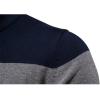 imageINVACHI Mens 14 Cotton Zip Pullover Sweater Long Sleeve Polo Sweater Winter Lightweight Polo Sweatshirt for MenKhaki