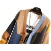 imageINVACHI Mens Cardigan Sweater Colorful Graphic Sweater for Men Casual VNeck Knit SweaterKhaki
