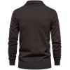 imageINVACHI Mens Lightweight Cardigan Sweater Casual VNeck Button Down Sweater with PocketsNavy Blue