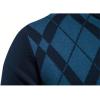 imageINVACHI Mens Quarter Zip Pullover Casual Slim Fit Polo Sweaters Lightweight Mock Neck Knitted Sweater for MenCoffee