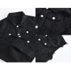 imageINVACHI Mens Casual Lapel Denim Vest Vintage Sleeveless Jeans Vest Slim Fit JacketBlack