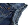 imageINVACHI Mens Casual Lapel Denim Vest Vintage Sleeveless Jeans Vest Slim Fit JacketBlue