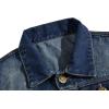imageINVACHI Mens Casual Lapel Denim Vest Vintage Sleeveless Jeans Vest Slim Fit JacketBlue