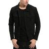 imageINVACHI Mens Casual Slim Fit Denim Vest Vintage Sleeveless Jeans Vest JacketBlack