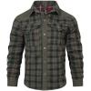 imageINVACHI Mens Corduroy Plaid Shacket Mens Casual Shirt Jacket Cotton Flannel Jacket for Men01green