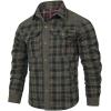 imageINVACHI Mens Corduroy Plaid Shacket Mens Casual Shirt Jacket Cotton Flannel Jacket for Men01green