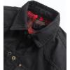 imageINVACHI Mens Corduroy Plaid Shacket Mens Casual Shirt Jacket Cotton Flannel Jacket for MenBlack