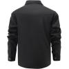 imageINVACHI Mens Corduroy Plaid Shacket Mens Casual Shirt Jacket Cotton Flannel Jacket for MenBlack