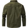 imageINVACHI Mens Corduroy Plaid Shacket Mens Casual Shirt Jacket Cotton Flannel Jacket for MenGreen