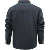 imageINVACHI Mens Corduroy Plaid Shacket Mens Casual Shirt Jacket Cotton Flannel Jacket for MenGrey