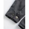 imageINVACHI Mens Corduroy Plaid Shacket Mens Casual Shirt Jacket Cotton Flannel Jacket for MenGrey