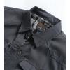 imageINVACHI Mens Corduroy Plaid Shacket Mens Casual Shirt Jacket Cotton Flannel Jacket for MenGrey
