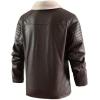 imageINVACHI Mens Faux Fur Leather Trench Coat Winter Warm Fleece Lining Jacket with LapelBrown