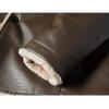 imageINVACHI Mens Faux Leather Fur Collar MidLength Jacket Padded Lining Winter Warm Lapel Trench CoatBrown