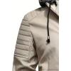 imageINVACHI Mens Faux Leather Jacket Fleece Lining Motorcycle Jacket Waterproof Windproof PU Bomber Jacket HoodedNewwhite