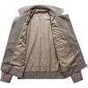 imageINVACHI Mens Faux Leather Jacket Lightweight Motorcycle Riding Jacket with Stand Collar01khaki