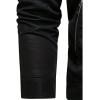 imageINVACHI Mens Faux Leather Jacket Lightweight Motorcycle Riding Jacket with Stand CollarBlack