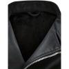 imageINVACHI Mens Faux Leather Jacket Lightweight Motorcycle Riding Jacket with Stand CollarBlack