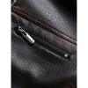 imageINVACHI Mens Faux Leather Jacket Waterproof Motorcycle Jacket Men Sherpa Lined Bomber Jacket Men with Fur LapelRetro Black