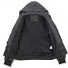 imageINVACHI Mens Faux Leather Motorcycle Jacket Biker Coat with Hood PU Waterproof Vintage Bomber for Men02black