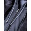 imageINVACHI Mens Faux Leather Motorcycle Jacket Biker Coat with Hood PU Waterproof Vintage Bomber for MenBlack