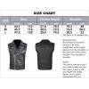 imageINVACHI Mens Faux Leather Motorcycle Vest Riding Club Biker Vest Sleeveless Jacket with Adjustable Belt