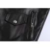 imageINVACHI Mens Faux Leather Motorcycle Vest Riding Club Biker Vest Sleeveless Jacket with Adjustable Belt
