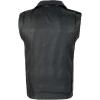imageINVACHI Mens Faux Leather Motorcycle Vest Riding Club Biker Vest Sleeveless Jacket with Adjustable Belt