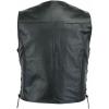 imageINVACHI Mens Faux Leather Motorcycle Vest Sleeveless Biker Jacket for Men Black Harley VestBlack