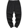 imageINVACHI Mens Joggers with Pockets Casual Cotton Sweatpants Sports Gym Pants for MenBlack