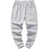 imageINVACHI Mens Joggers with Pockets Casual Cotton Sweatpants Sports Gym Pants for MenGrey