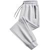 imageINVACHI Mens Joggers with Pockets Casual Cotton Sweatpants Sports Gym Pants for MenGrey
