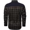 imageINVACHI Mens Plaid Corduroy Jacket Flannel Shirt Jacket Sherpa Lined Shacket MenBlack