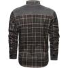 imageINVACHI Mens Plaid Corduroy Jacket Flannel Shirt Jacket Sherpa Lined Shacket MenDeep Army Green