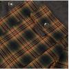 imageINVACHI Mens Plaid Corduroy Jacket Flannel Shirt Jacket Sherpa Lined Shacket MenLight Army Green